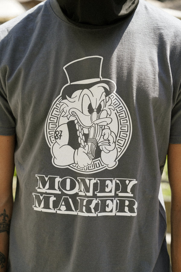 MONEYMAKER TSHIRT GREY / WHITE